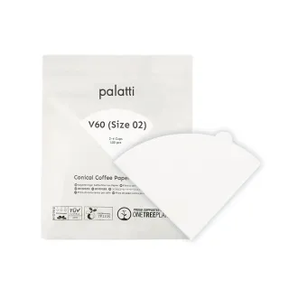 【Palatti】V60錐形咖啡濾紙(100入/漂白濾紙)