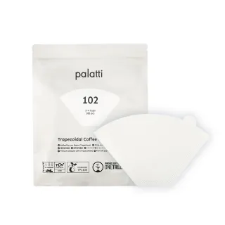 【Palatti】102梯形咖啡濾紙(100入/漂白濾紙/梯形濾紙/扇形濾紙)