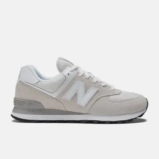 【NEW BALANCE】574 復古鞋 男鞋 女鞋 情侶鞋 休閒鞋 運動鞋 燕麥白 經典 麂皮 D楦 NB(ML574EVW)