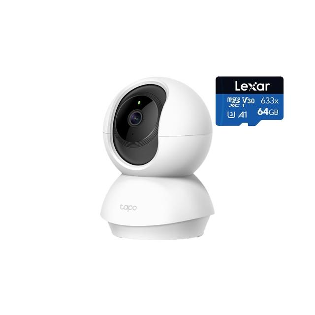 (64G記憶卡組)【TP-Link】Tapo C200 1080P 200萬畫素WiFi無線旋轉網路攝影機/監視器 IP CAM