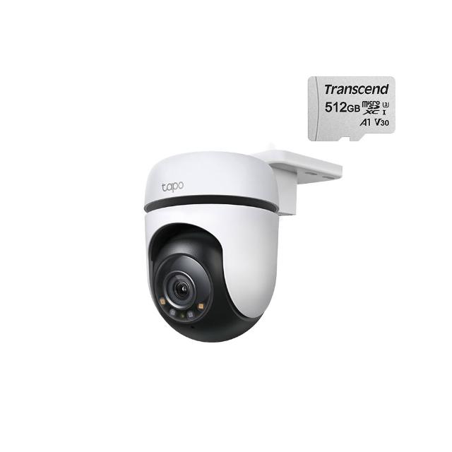 (512G記憶卡組)【TP-Link】Tapo C500 1080P 200萬畫素戶外360度旋轉WiFi無線網路攝影機/監視器 IP CAM(IP65