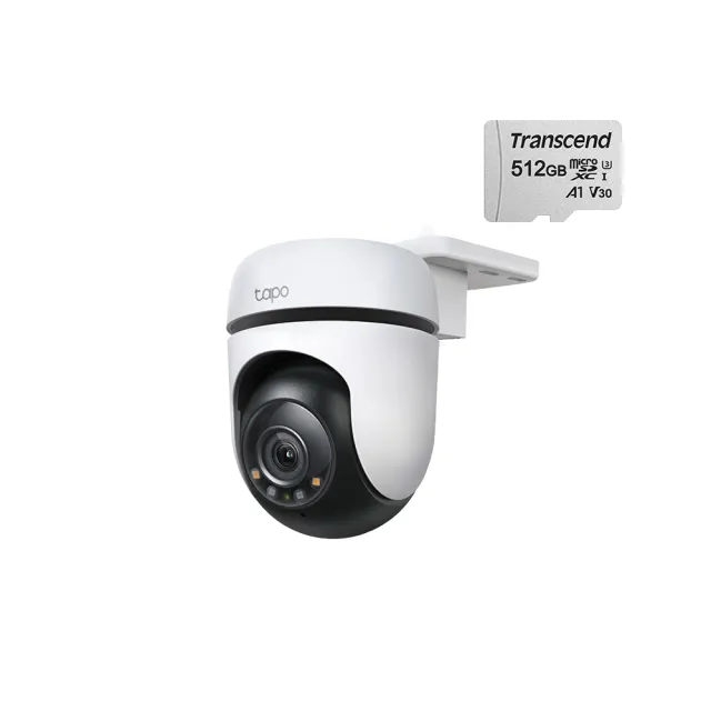 (512G記憶卡組)【TP-Link】Tapo C500 1080P 200萬畫素戶外360度旋轉WiFi無線網路攝影機/監視器 IP CAM(IP65