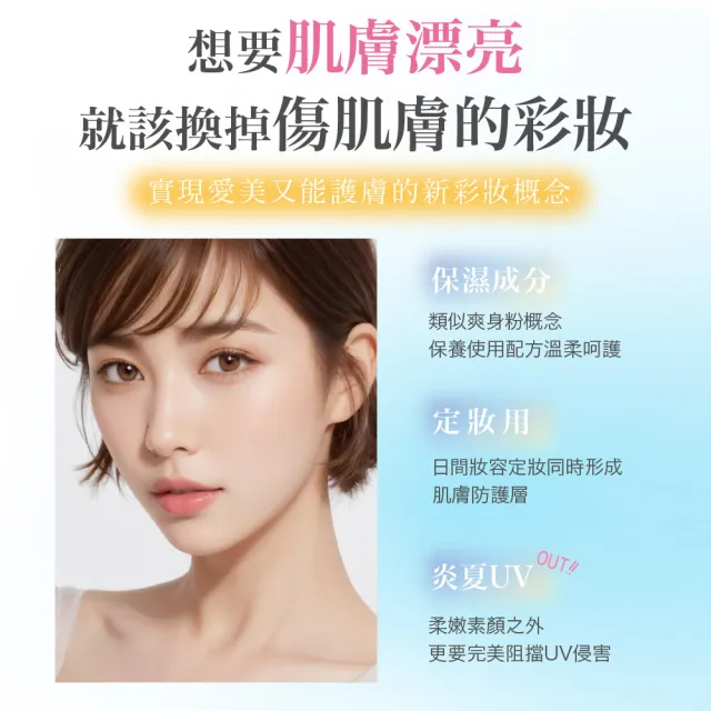 【CLUB】素顏美肌防曬蜜粉餅26g(SPF50+ PA++++)