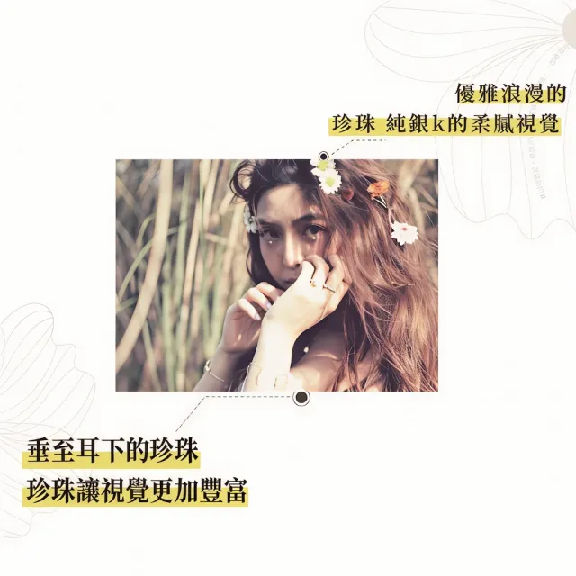 【幸福珠寶】母親節禮物  天然絕美珍珠耳環(溫柔星鑽 極美柔光)