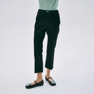 【MARDI MERCREDI】緞面長褲 黑色 修身 短版 SATIN CROPPED SLIMFIT PANTS
