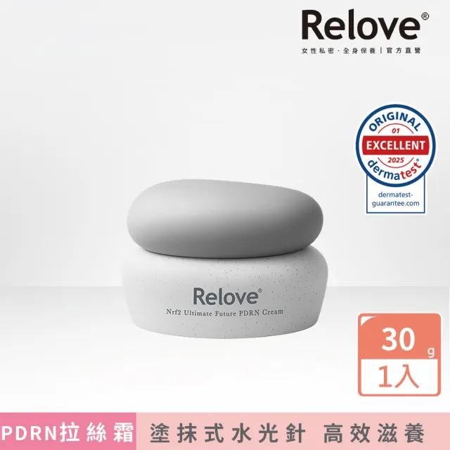 【Relove】全酵肌泌水光乳霜30g PDRN拉絲霜(韓國專利玫瑰PDRN緊緻彈亮 美肌菌外泌體 塗抹水光針 高效滋養)