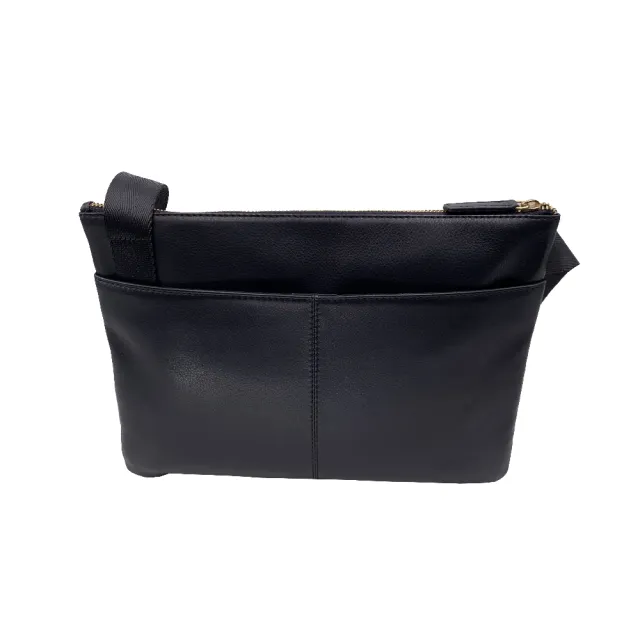 【CROSS】直播限定 限量1折 頂級小牛皮斜背包-格瑞克系列 全新專櫃展示品(黑色)