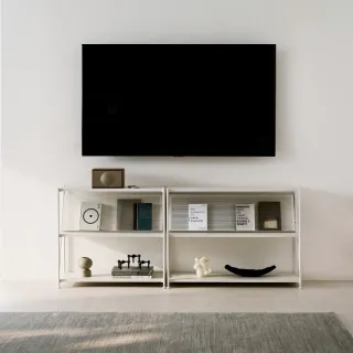 【iloom 怡倫家居】HYPE 800型 兩層架 4色(電視櫃 電視桌 長桌 架子 收納櫃 櫃子 書櫃 置物櫃 層架)