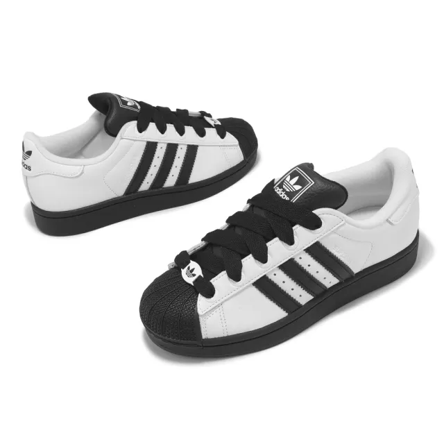【adidas 愛迪達】休閒鞋 Superstar II 男鞋 女鞋 白 黑 貝殼頭 愛迪達(KK4473)