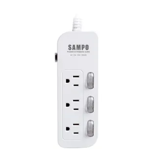 【SAMPO 聲寶】三開三插電源延長線 6尺(EL-W33R6)