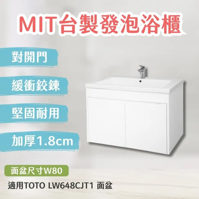 【TOTO】訂製 台製防水浴櫃加厚1.8cm發泡板 北北基桃大台中免運(LW648CJT1 幸福居家e購網浴櫃)
