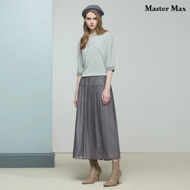 【Master Max】鬆緊腰頭浪漫微閃長裙(8522001)