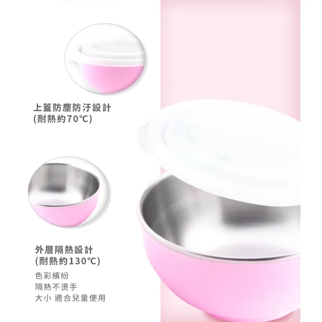【ZEBRA 斑馬牌】超值-2組裝-隔熱兒童碗 250CC(304不鏽鋼 附兒童匙 雙層隔熱碗)