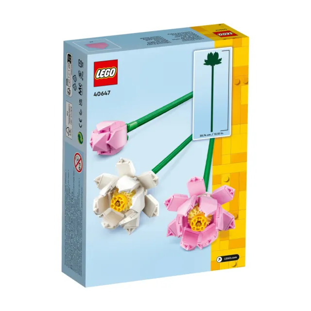 【LEGO 樂高】Botanicals 40647蓮花 & 40725櫻花_2入組(居家擺飾 禮物 花藝 手工藝 情人節禮物)