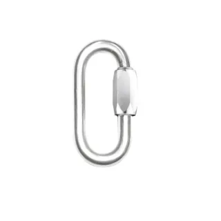 【BEAL】STANDARD GALVA 鋼製橢圓形環扣 8mm MMNZ08(馬布谷戶外)