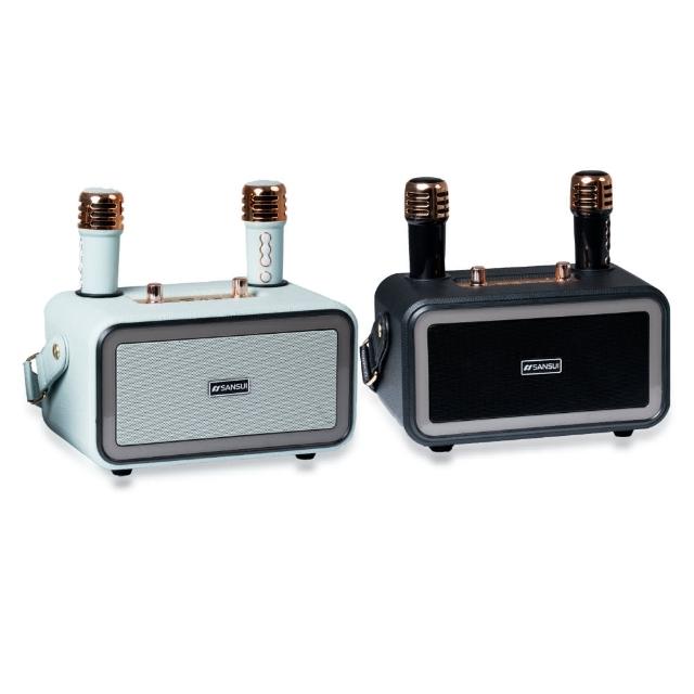 【SANSUI 山水】百變小歌姬|無線行動KTV/藍牙喇叭/卡拉OK/一鍵消原音(SKTV-K33)
