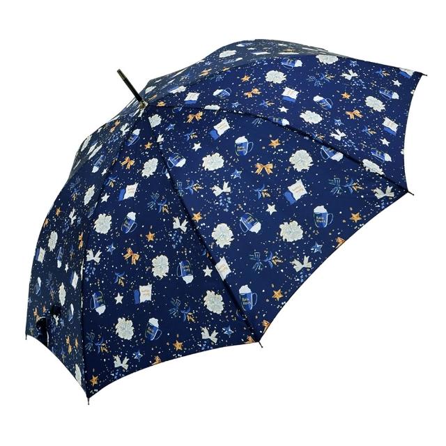 【rainstory】Starry Life-藍 抗UV自動開直骨傘 多色
