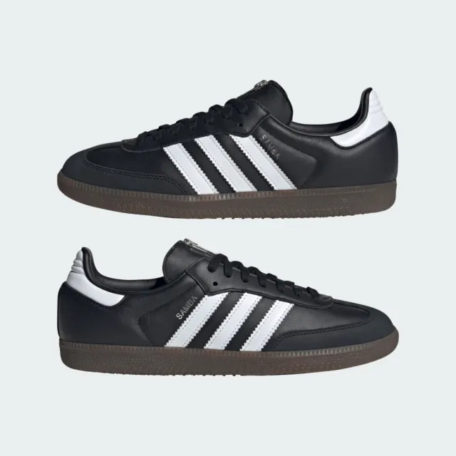 【adidas 愛迪達】Samba OG 男女 運動休閒鞋 德訓鞋 復古 舒適 黑 白(JQ8835)