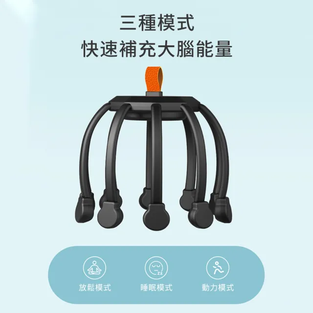 【Cube】八爪魚頭部按摩器 頭皮按摩器 全自動按摩爪 八爪魚按摩器 按摩儀 解壓儀 頭部放鬆  禮物 618