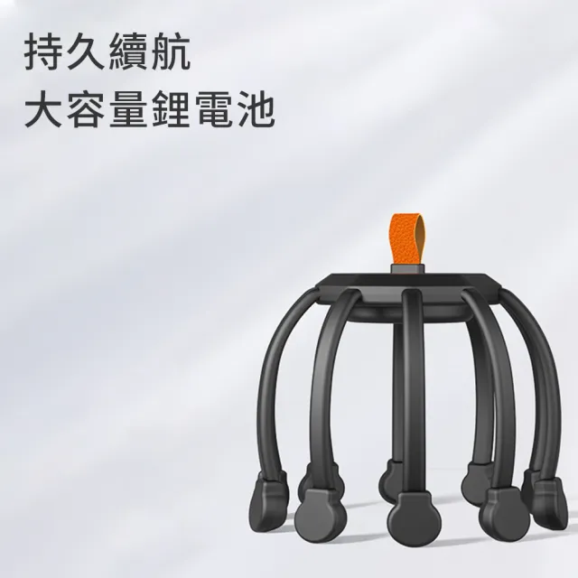 【Cube】八爪魚頭部按摩器 頭皮按摩器 全自動按摩爪 八爪魚按摩器 按摩儀 解壓儀 頭部放鬆  禮物 618