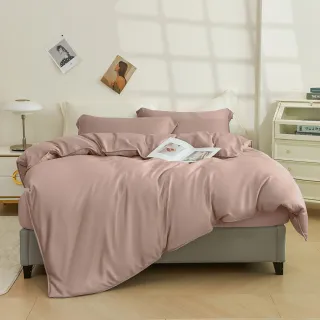 【日禾家居】60支素色100%天絲兩用被床包四件組-均一價(單/雙/加大/特大_多色任選)