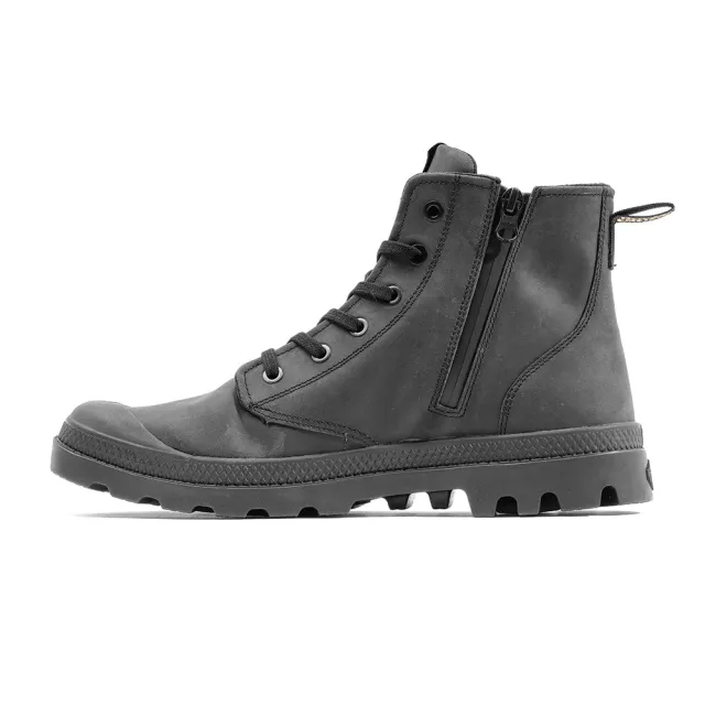 【Palladium】PAMPA CONTINENTAL LTH皇家恩菲爾德聯名經典皮革軍靴/休閒鞋-男鞋/女鞋-黑(74373-008-M)