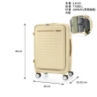 【AMERICAN TOURISTER 美國旅行者】25吋 FRONTEC 前開式/上掀式可擴充輕量PC避震煞車輪行李箱(多色可選)