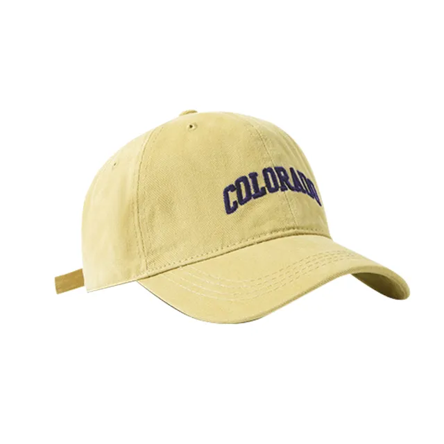 【匠心選品】美式經典刺繡字母棒球帽(休閒棒球帽 中性鴨舌帽 復古老帽 防曬遮陽帽 可調節帽)