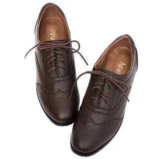 【Ann’S】好印象-復古雕花平底牛津鞋(咖)