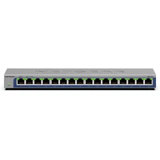 【NETGEAR】16埠 Gigabit 無網管 金屬殼 網路交換器(GS116)