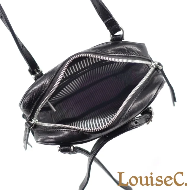 【LouiseC.】雙11 Tree House 植鞣革牛皮復古洗水做舊腋下肩背真皮包-2色(GK5510)