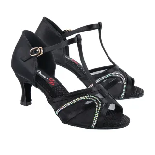 【D.Passion】12004 黑緞 2.5吋(拉丁舞鞋/國標舞鞋/標準舞鞋)