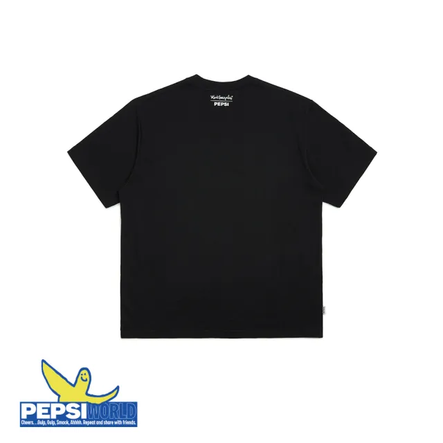 【Mark Gonzales】男女同款 MG X Pepsi 小天使與百事可樂 OG T恤-黑色(百事可樂聯名)