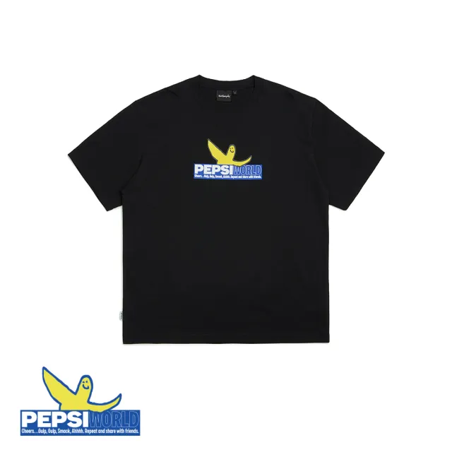 【Mark Gonzales】男女同款 MG X Pepsi World T恤-黑色(百事可樂聯名)