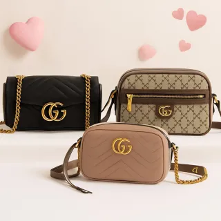 【GUCCI古馳】品牌經典 斜背包/相機包/腋下包(多款任選)