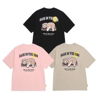 【國家地理服飾官方旗艦】男女同款 台灣限定LOGO 涼感 T恤- 樹懶(3色可選)