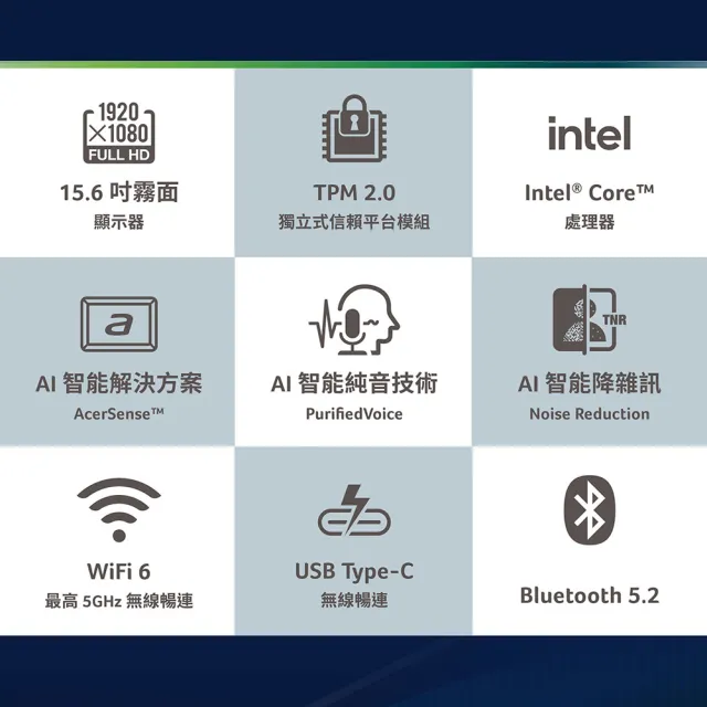 【Acer】微軟M365組★15.6吋i7效能1TB商務筆電-秘銀灰(Extensa/EX215-57-77XH/i7-13620H/16G/1TB/W11P)