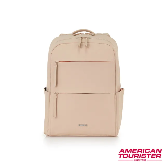 【AMERICAN TOURISTER 美國旅行者】BRIDGET 商務輕量大容量筆電後背包/女包/雙肩包/電腦包14吋(多色可選)