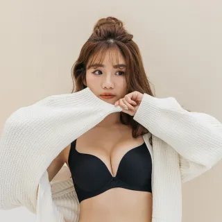 【玉如阿姨】沐浴森林內衣※0272黑(運動 無痕 透氣 低脊心 台灣製-B.C.D罩)