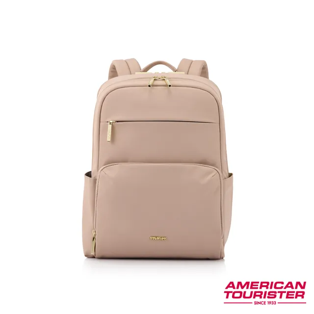 【AMERICAN TOURISTER 美國旅行者】BRIDGET 日常商務輕量大容量筆電後背包/女包/雙肩包14吋(多色可選)