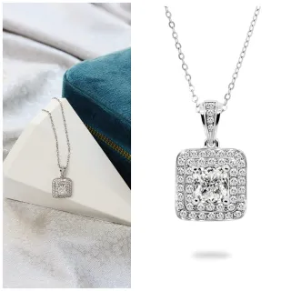 【Vividventure 亞帝芬奇】鉑金+18K鍊 GIA 1克拉 FSI2 2VG 天然鑽石 真鑽 項鍊 自信閃耀