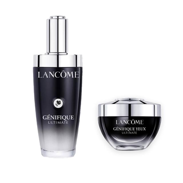 【LANCOME 蘭蔻】超極限肌因雙星組(超極限肌因賦活露100ml+超極限肌因撫紋眼霜20ml/國際航空版/小黑瓶)