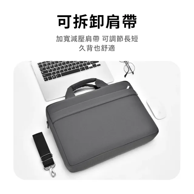 【OMG】15.6-16.1吋筆電包 氣囊防震電腦包 手提斜背 防潑水 上班通勤出差攜帶 公事包
