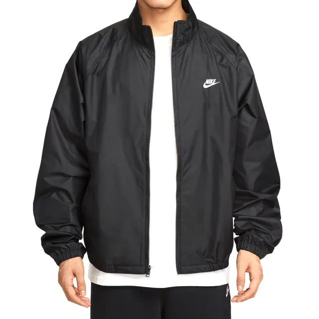 【NIKE 耐吉】As M Nk Club Roscoe Fz Jkt 男款 黑色 立領 防風 外套 HV1140-010