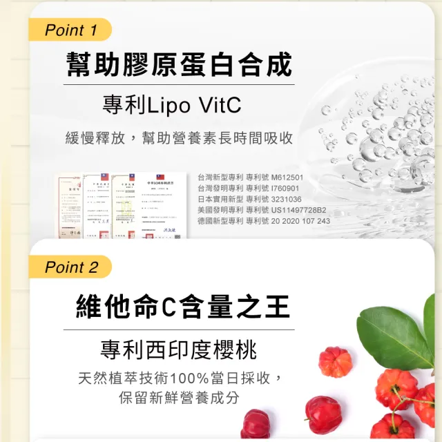 【Relove 官方直營】西印度櫻桃維他命C超能膠囊3包入 每包30顆(每顆500mg維他命C 等於9顆新鮮檸檬)