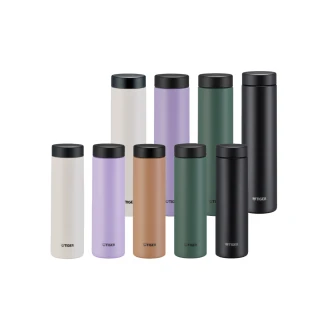 【TIGER虎牌】買1送1_旋蓋不鏽鋼保冰保溫瓶 500ml+600ml(MMZ-W050/MMZ-W060保溫杯)