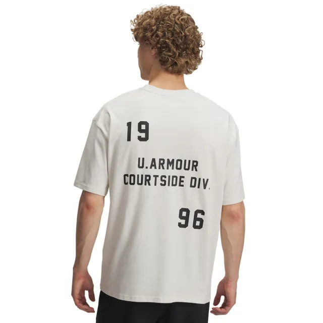 【UNDER ARMOUR】UA 男 HWT OS Hoops Courtside 短袖T-Shirt_6003686-110(白色)