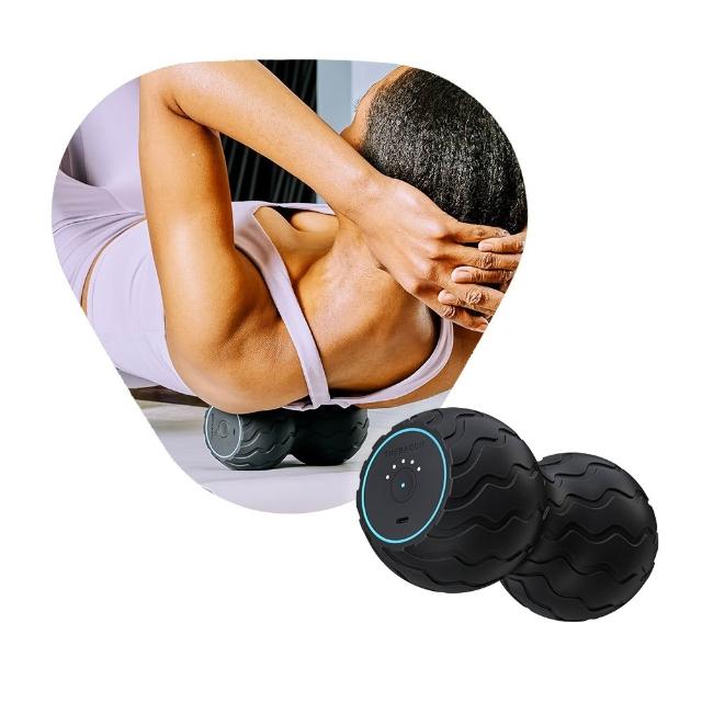 【Therabody】Theragun Wave Duo 藍芽智慧型震動按摩花生(5檔變速/筋膜球/人體工學設計)