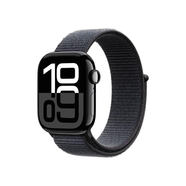 【Apple】Apple Watch S10 GPS 46mm(鋁金屬錶殼搭配運動型錶環)