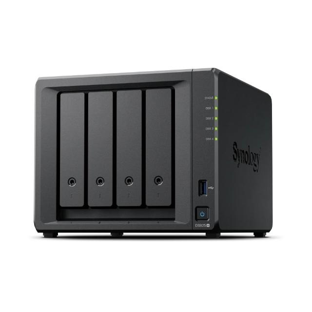 【Synology 群暉科技】搭 8TB*2 DS925+ 4bay NAS 網路儲存伺服器(HAT3320-8T)